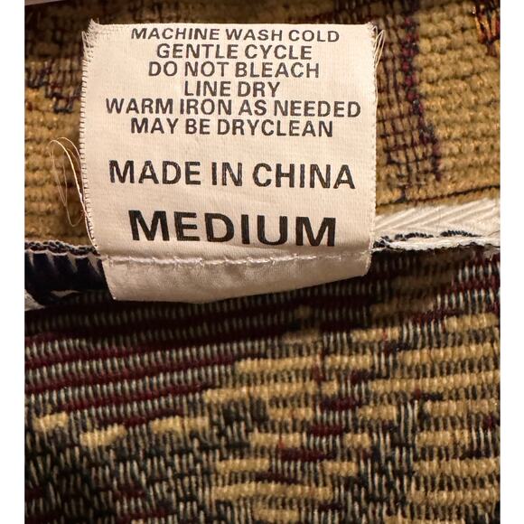 Vintage Robyne Faure Floral Tapestry Jacket 90s Boho fall brown Medium - Picture 12 of 14